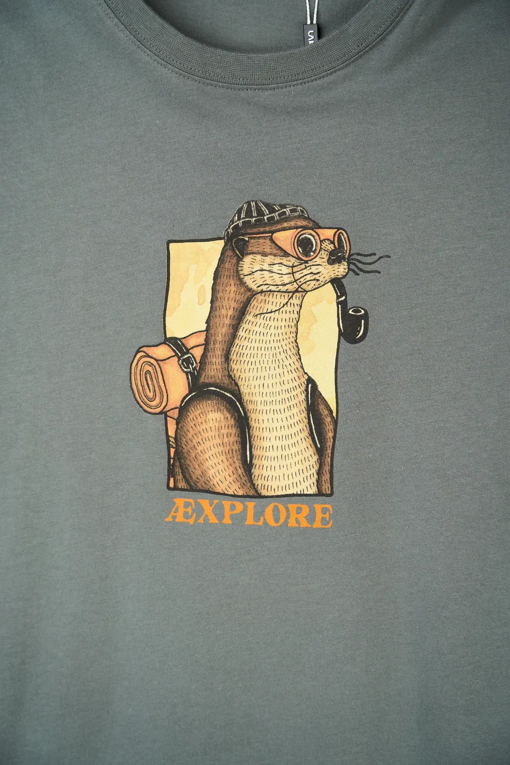 LAKOR Otter Æxplorer T-Shirt Urban Chic Biobaumwolle