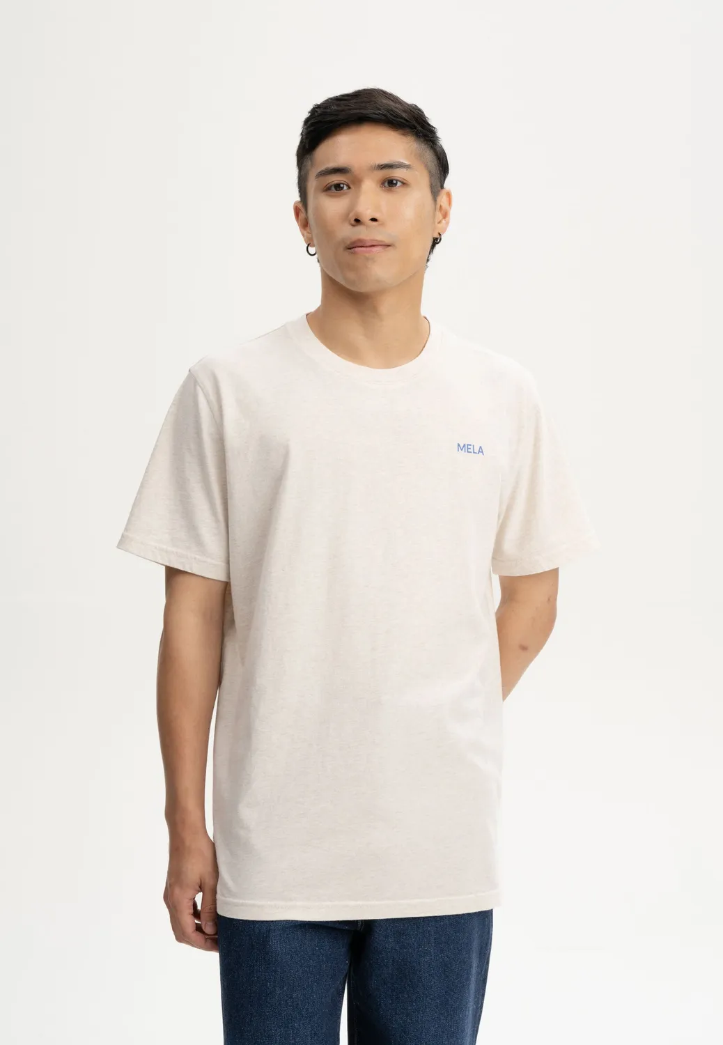 MELA SADHIL Print T-Shirt cream be kind M Bio