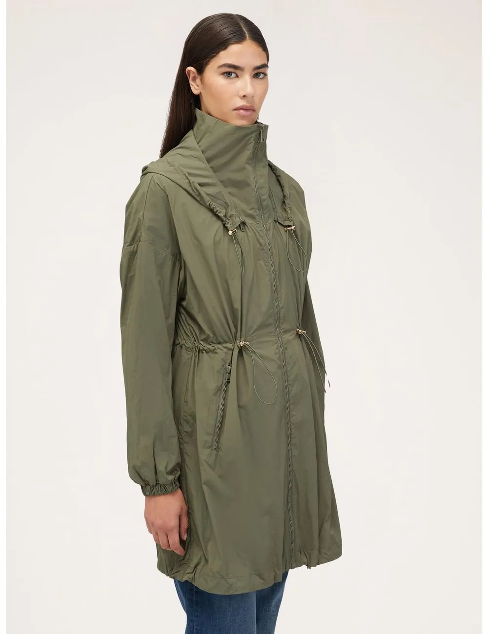Motivi Parka Nylon abnehmbare Kapuze uni