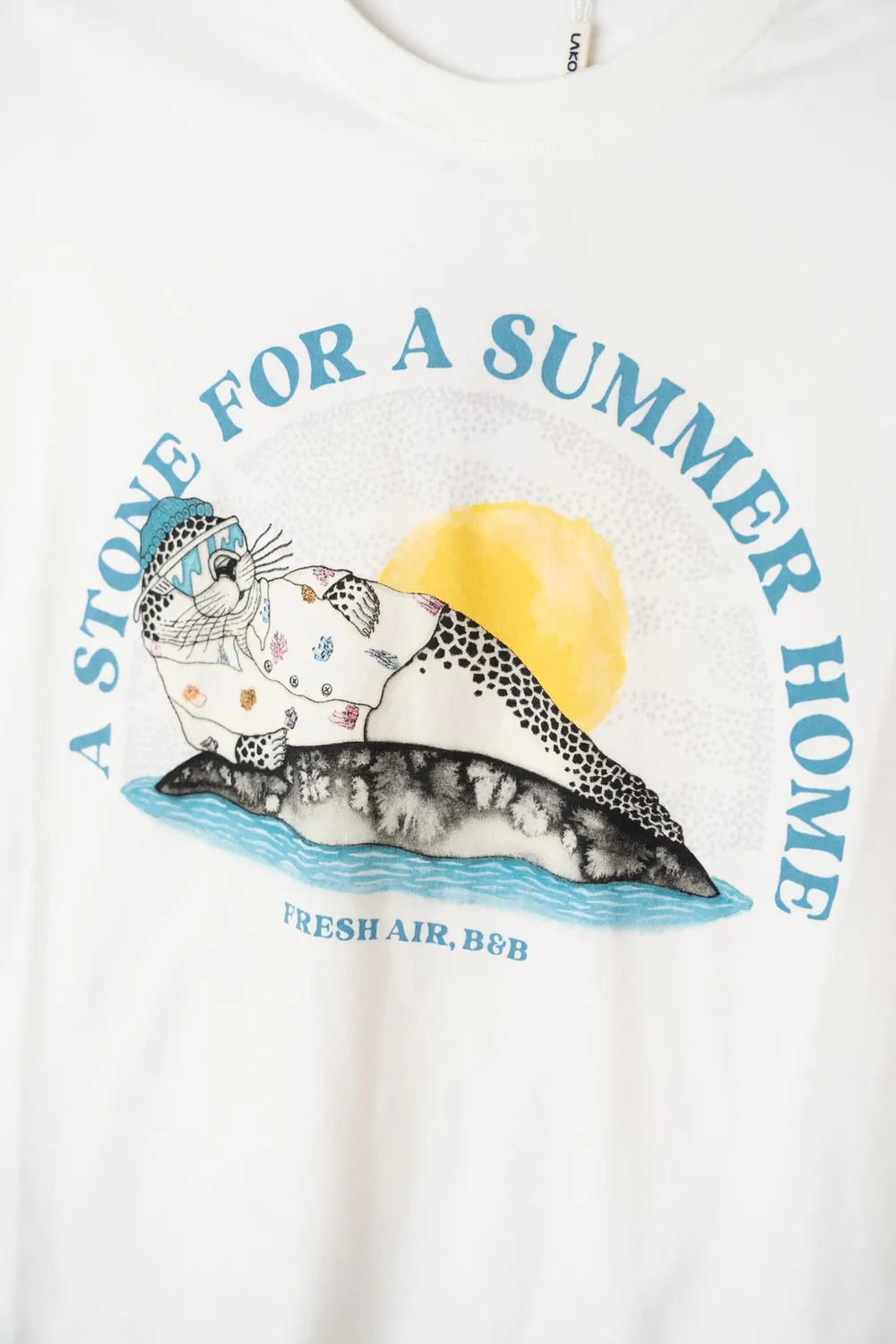 LAKOR Vacation Stone T-Shirt Star White Bio-Baumwolle