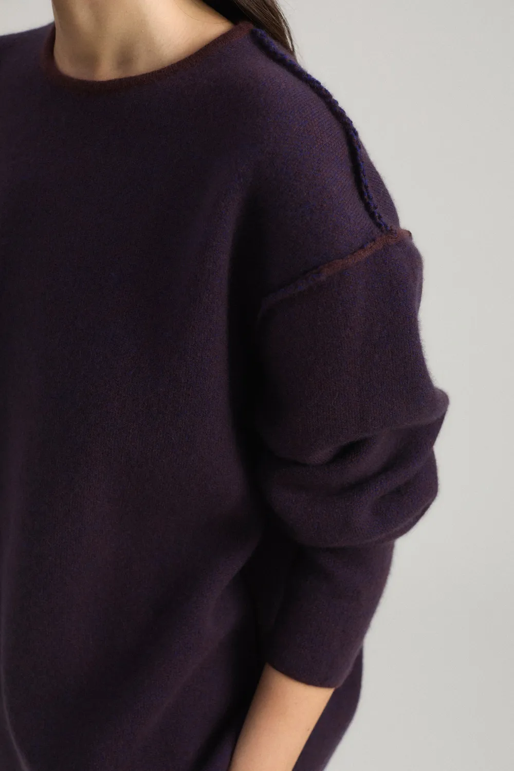 Oyuna Axa Pullover Carob Ink Oversize