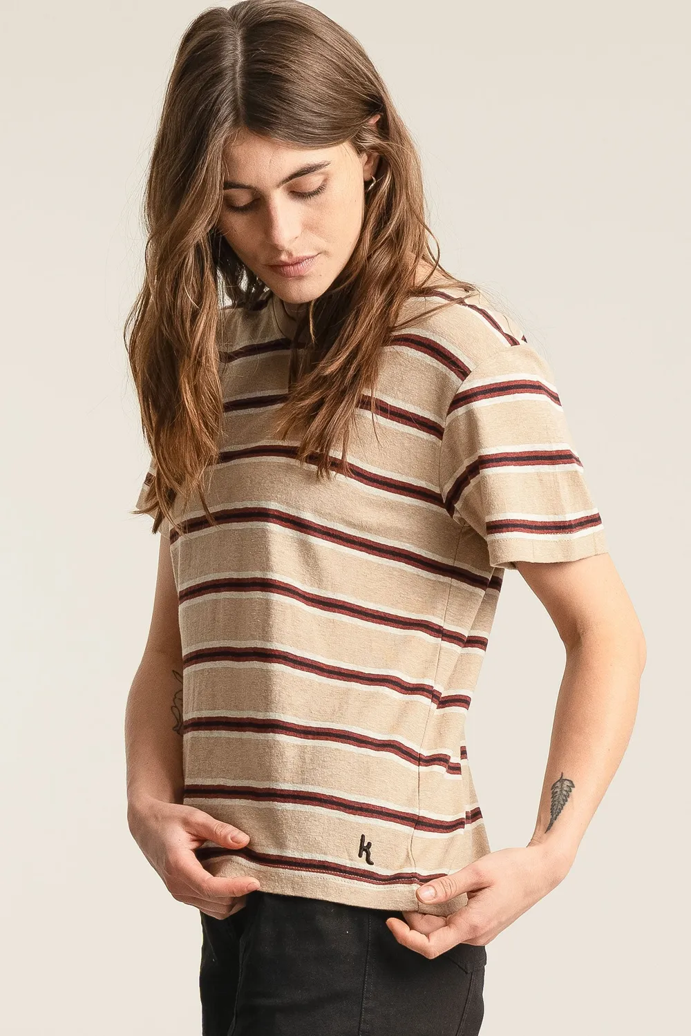 Komodo Joanie T-Shirt Hanf-Baumwolle Streifen