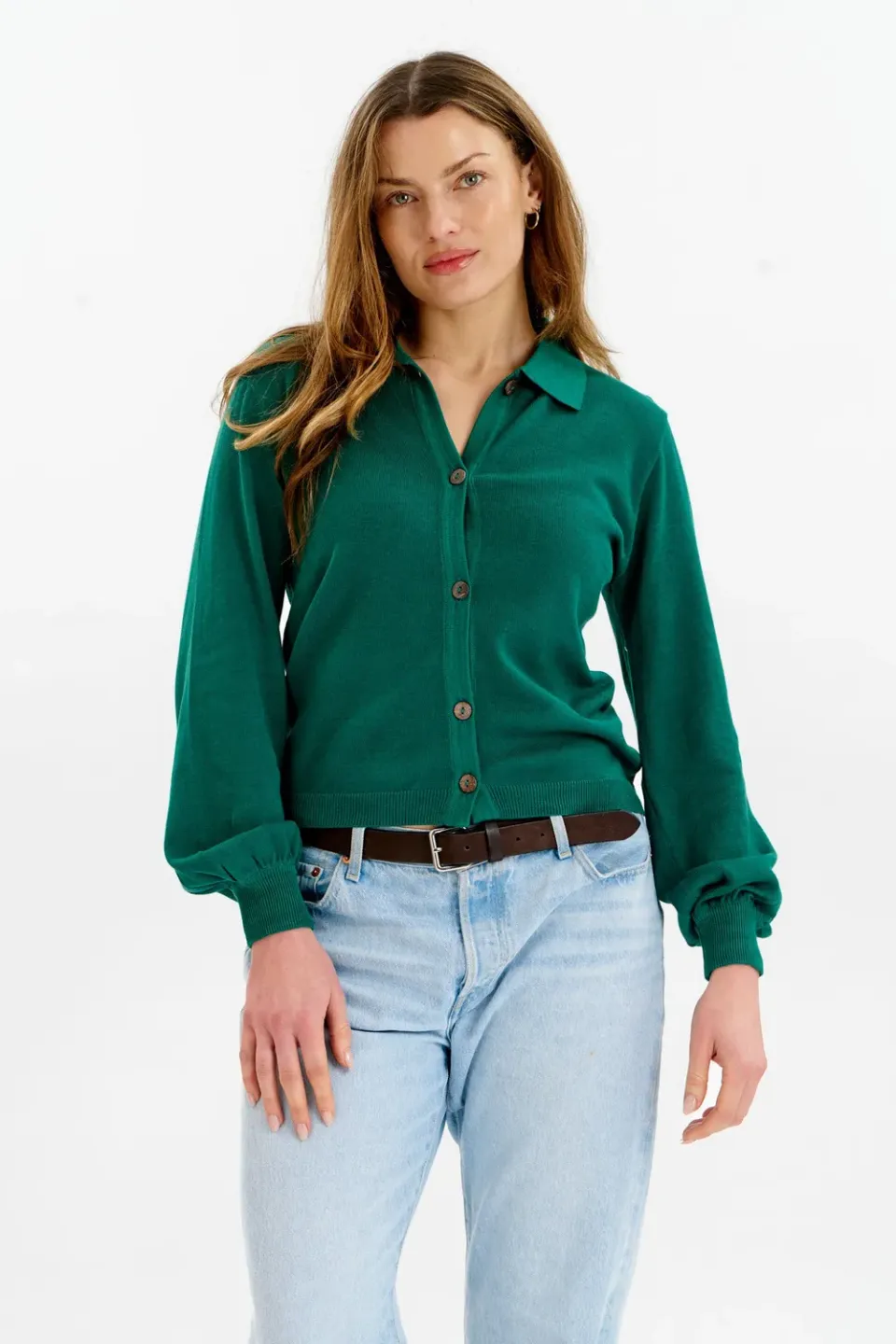 Komodo Nani Cardigan Grün Bio-Baumwolle
