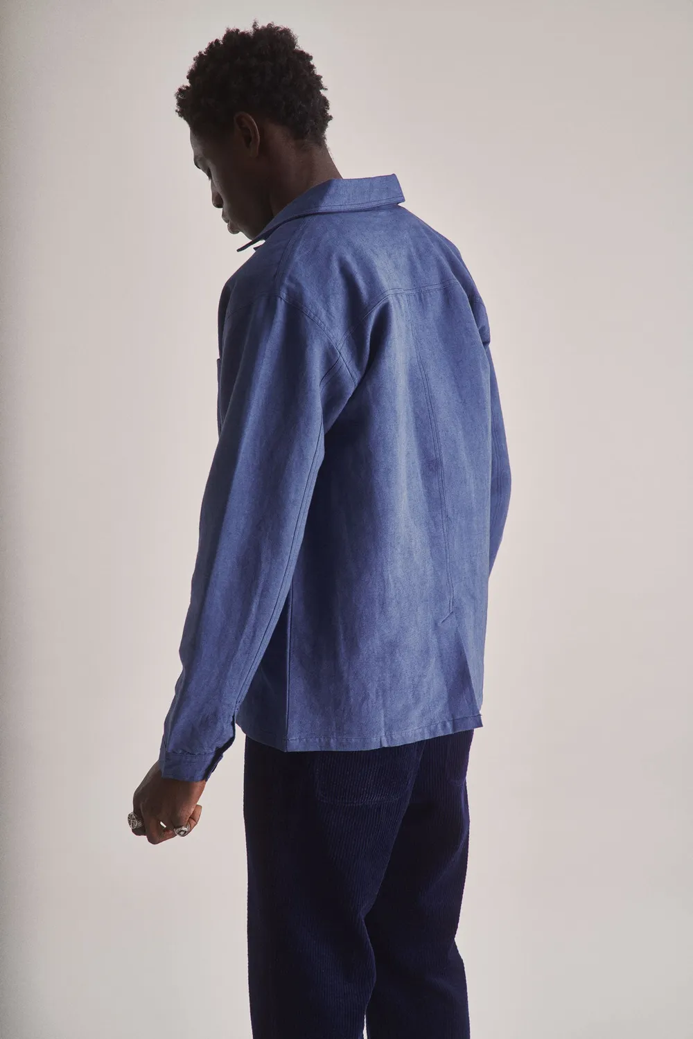 Komodo Railway Jacke Herren blau aus Hanf