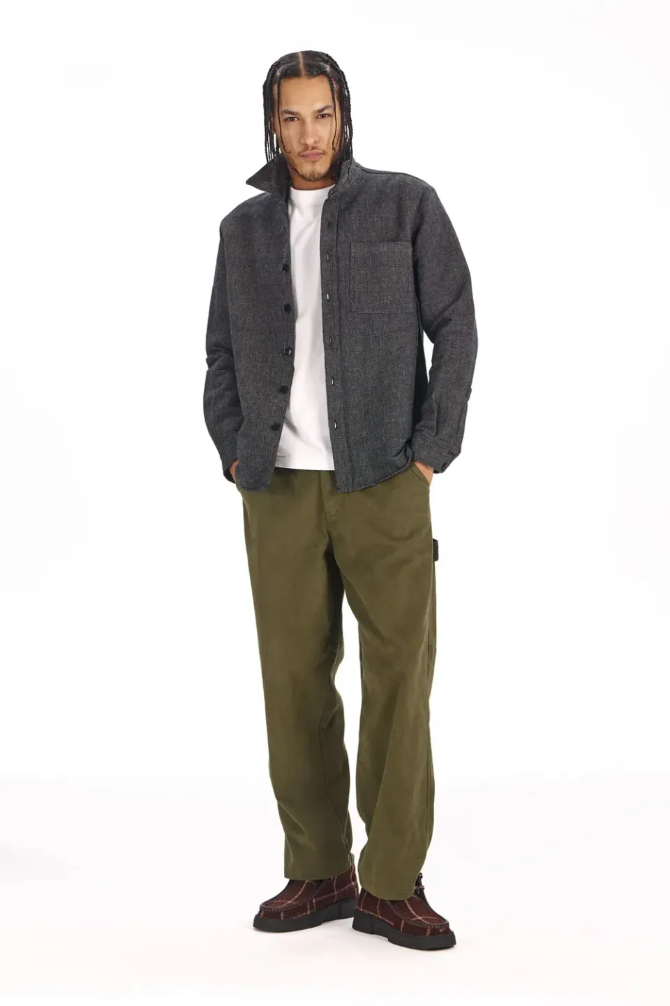 KOMODO THEO Arbeitshose Khaki Bio-Baumwolle Herren