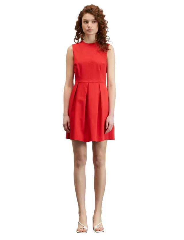 Motivi Kleid kurz mit Faltenrock ärmellos Damen