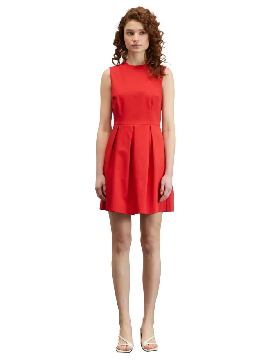 Motivi Kleid kurz mit Faltenrock ärmellos Damen