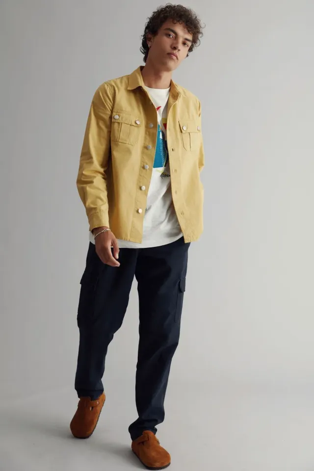 Komodo Jean Overshirt Sand Bio-Baumwolle
