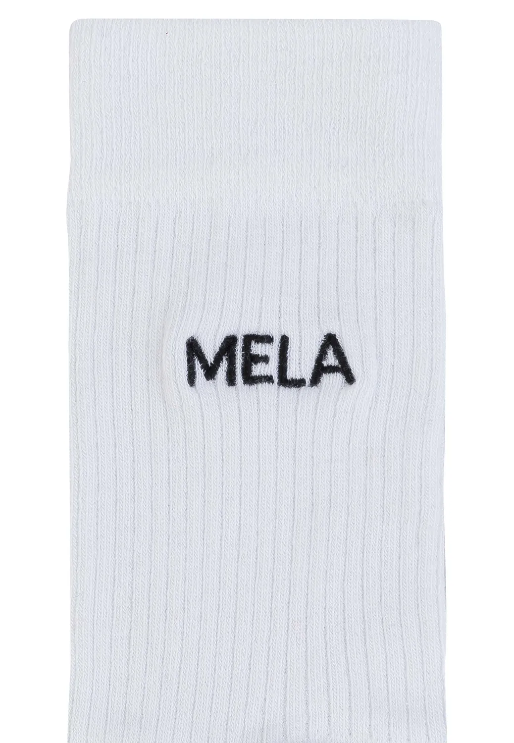 MELA Stickerei Socken weiß Queen 1 Paar 39-42