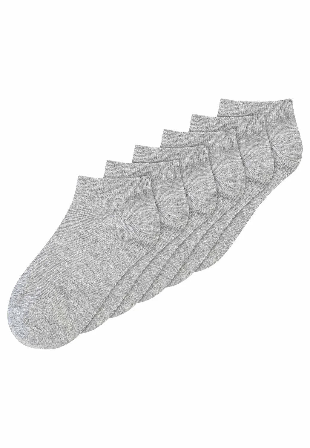 MELA Sneaker Socken 6er-Pack schwarz Bio-Baumwolle