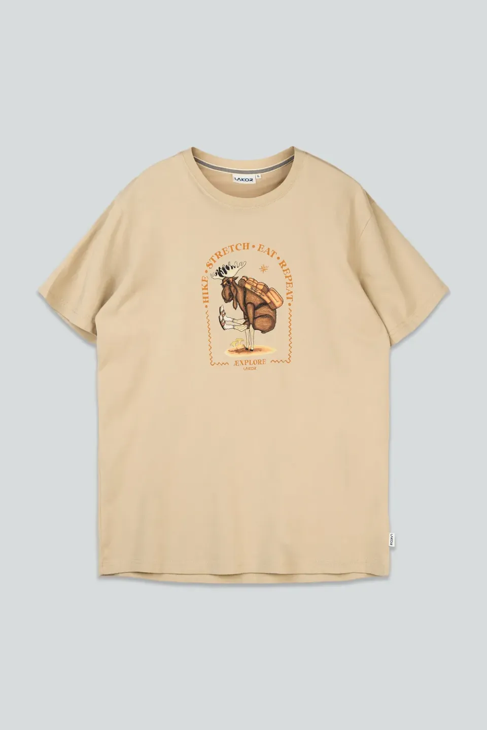 LAKOR Hike Stretch T-Shirt White Pepper Bio