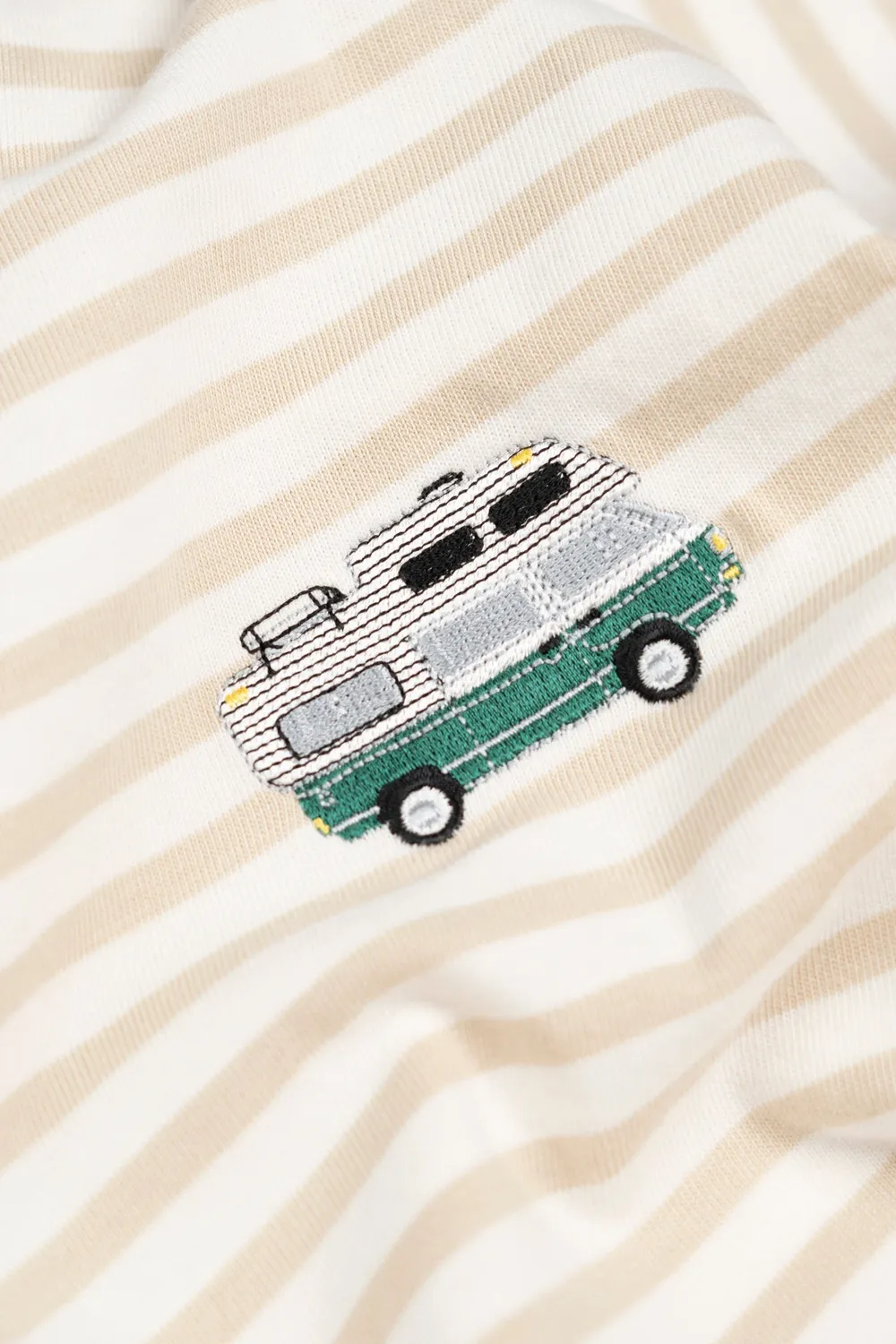LAKOR Ahoy Mini Forest Camper T-Shirt Oatmeal Melange