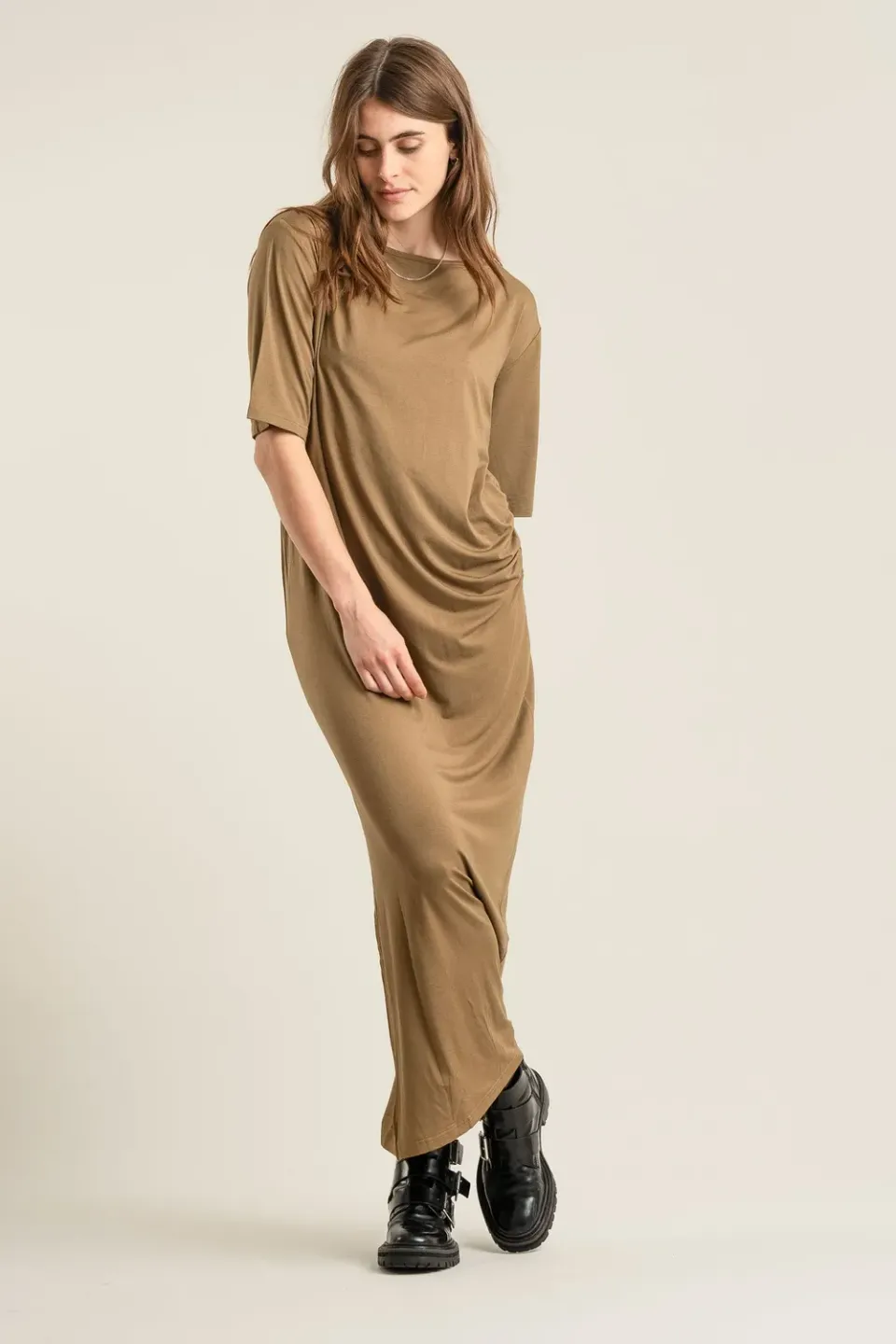 KOMODO SAHARA Kleid Damen olive Größe 10 Modal