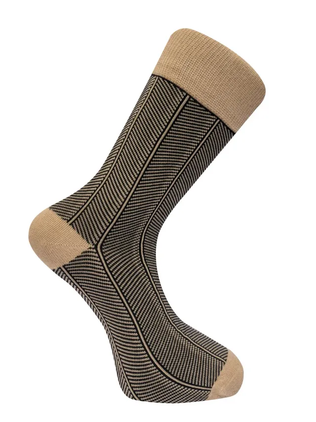 Komodo Herringbone Socken Croissant Bio-Baumwolle