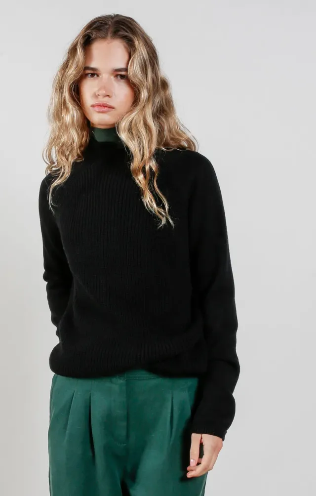 Komodo Atlanta Pullover Schwarz Wollmix