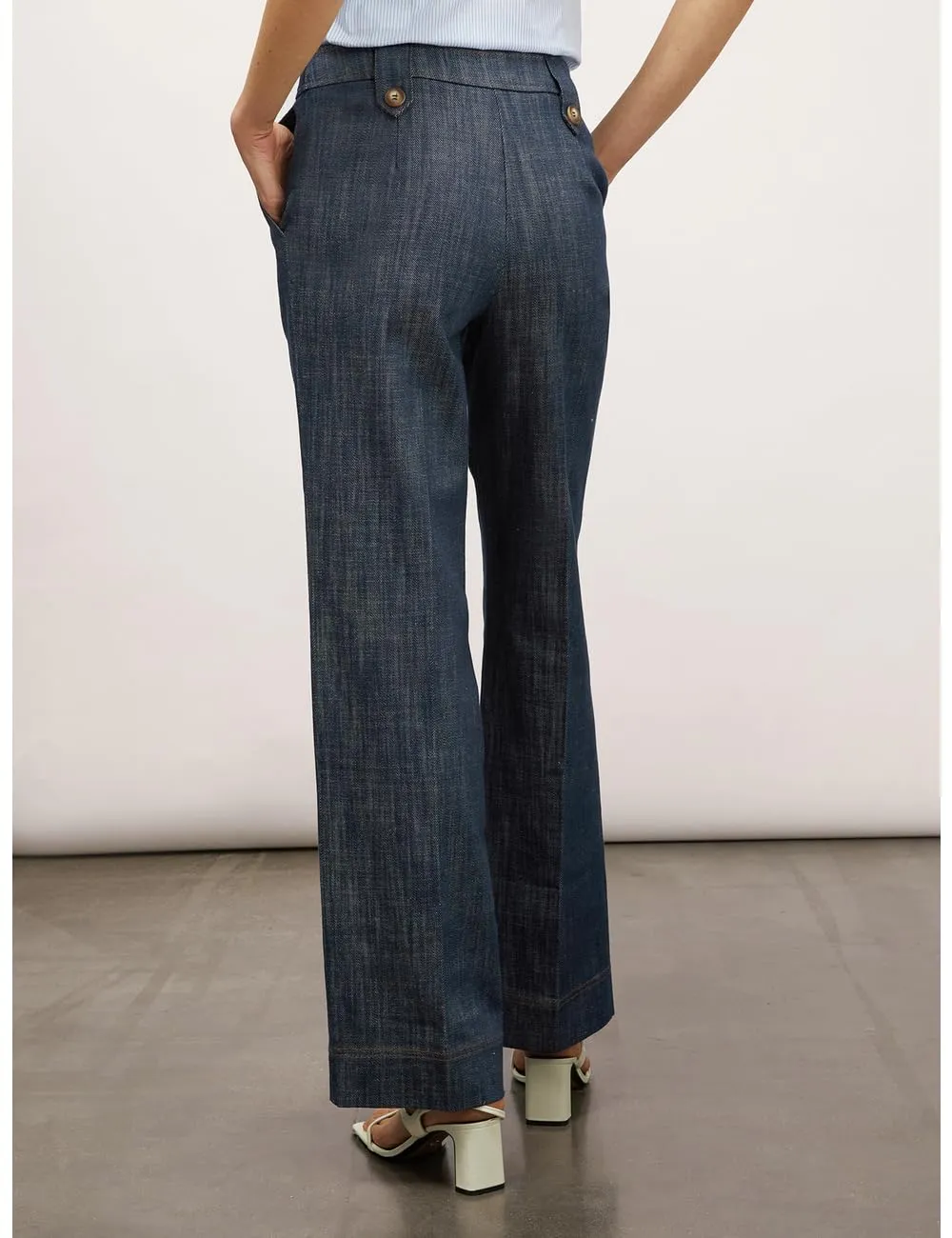 Motivi Jeans weites Bein Flamm-Optik