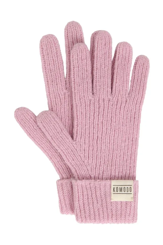 KOMODO PARK Handschuhe Pink Lammwolle