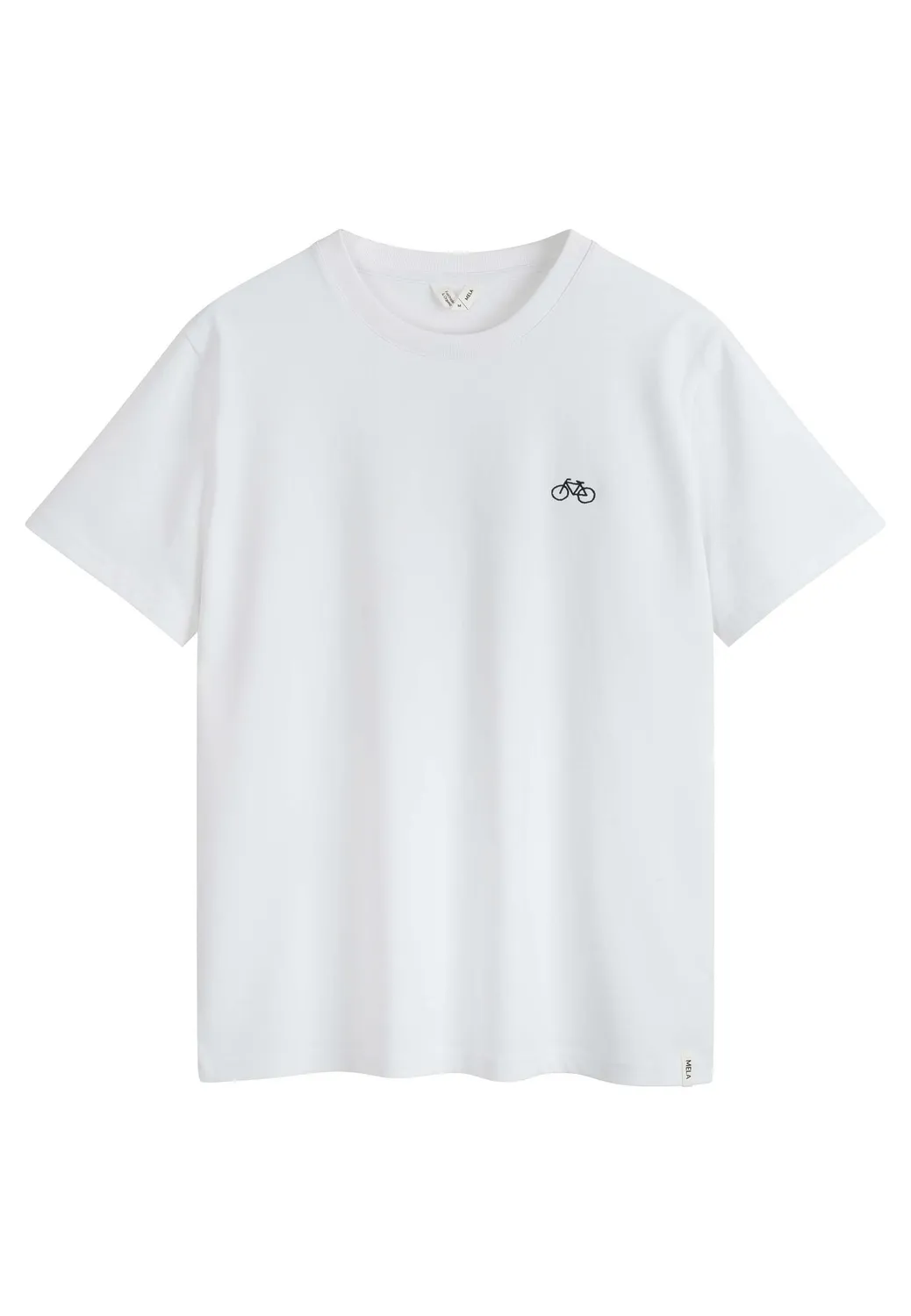 MELA PRAVIN Embroidery T-Shirt weiß Herz Bio-Baumwolle