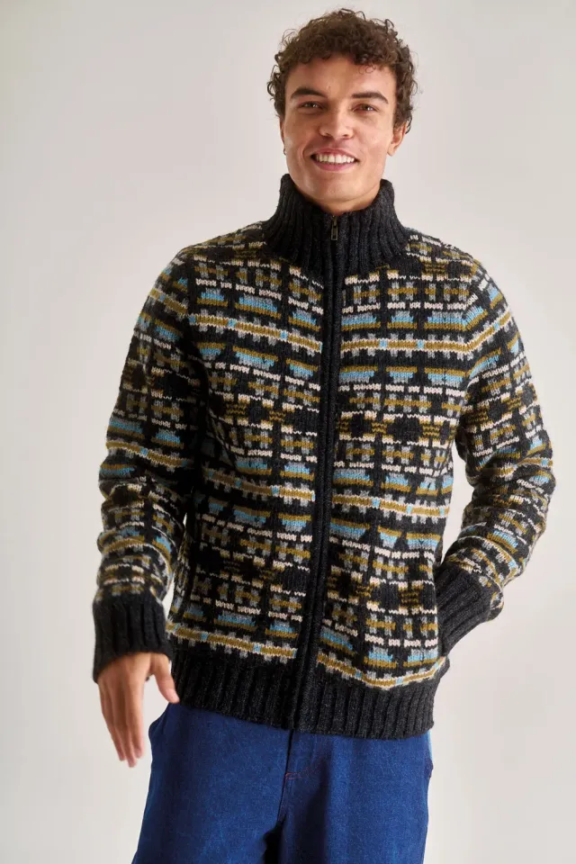 Komodo Rambler Strickjacke Lammwolle gefüttert