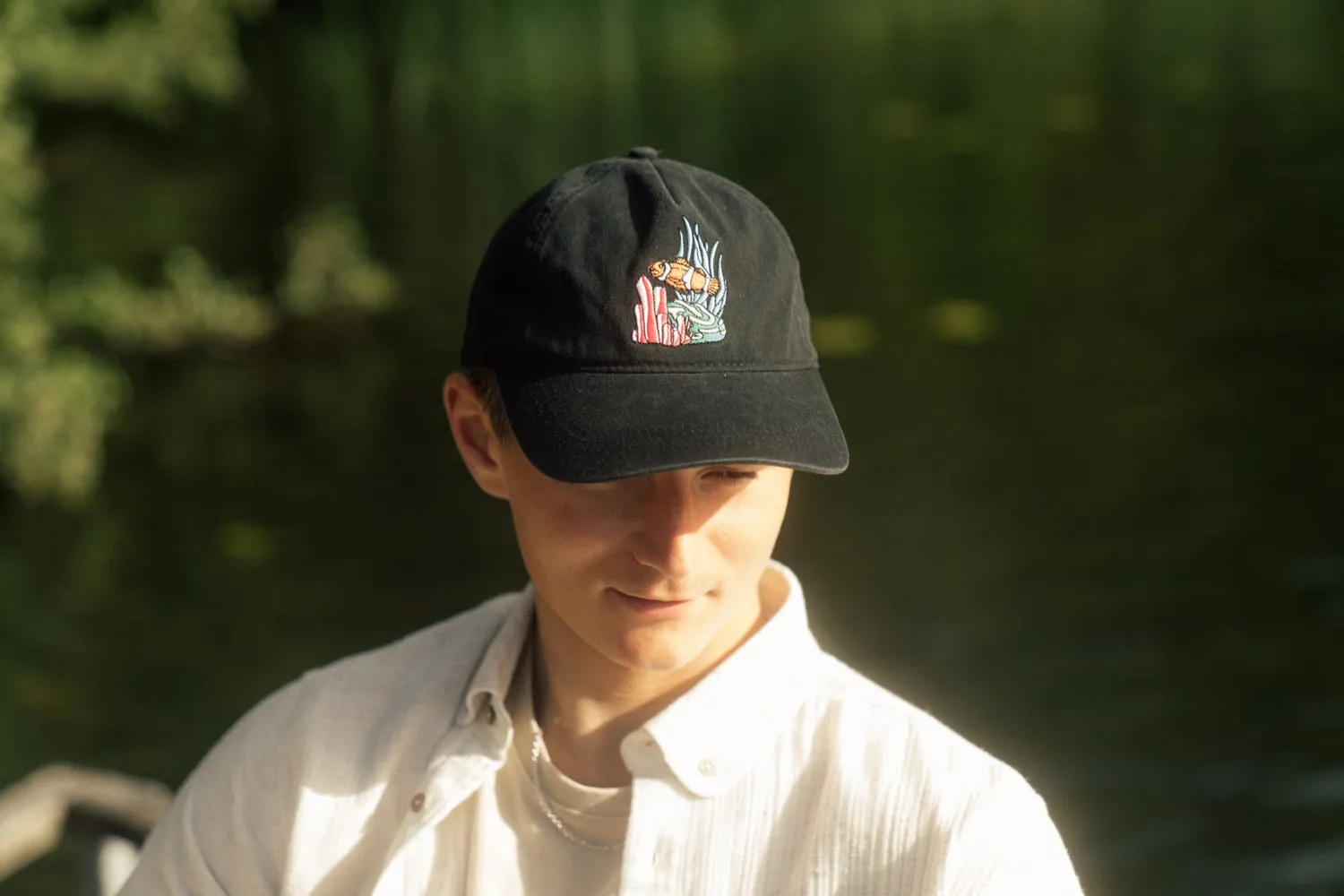 LAKOR Underwater Baseball Cap Schwarz aus Bio-Baumwolle