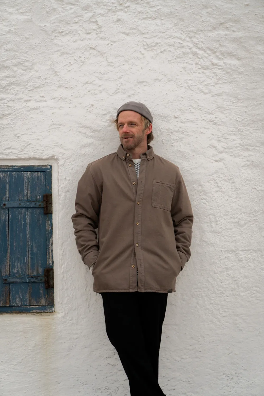 LAKOR Spork Overshirt Morel Überhemd Bio-Baumwolle