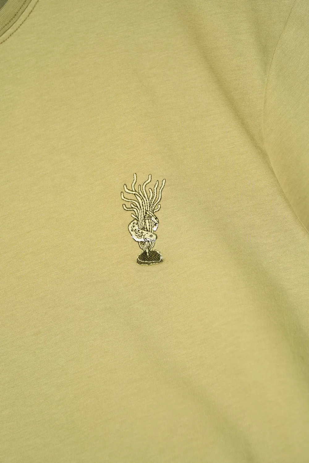 LAKOR Stenbanken T-Shirt Mosstone Bio-Baumwolle