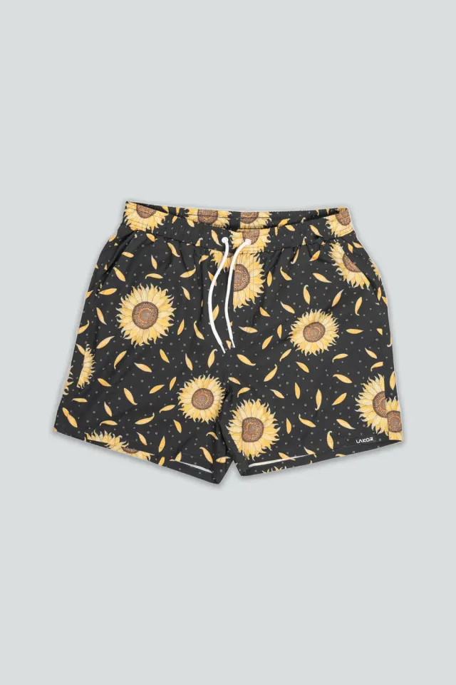 LAKOR Sunflower Swim Shorts Moonless Night recycelt