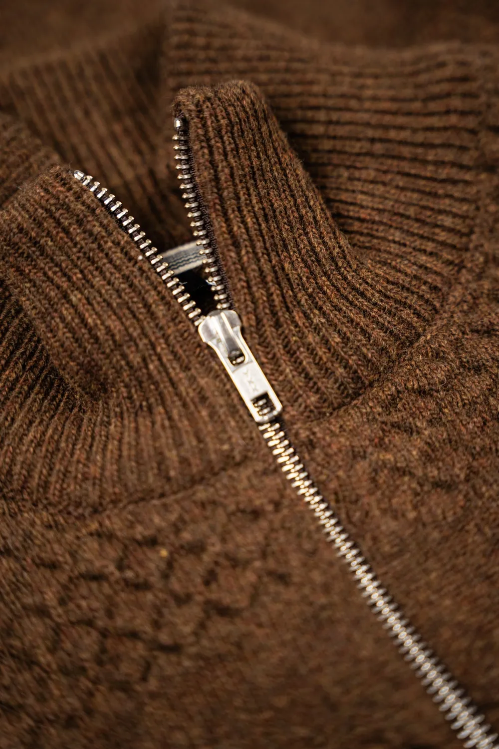 LAKOR Haddock Knit Strickpullover Braun Wolle