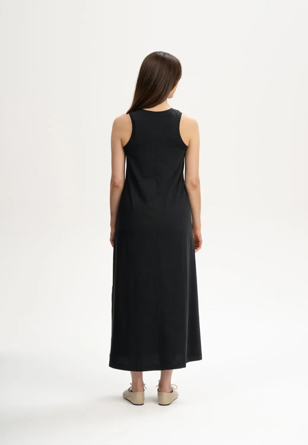 MELA MAHIKA Jersey Maxi Kleid thymian aus Baumwolle