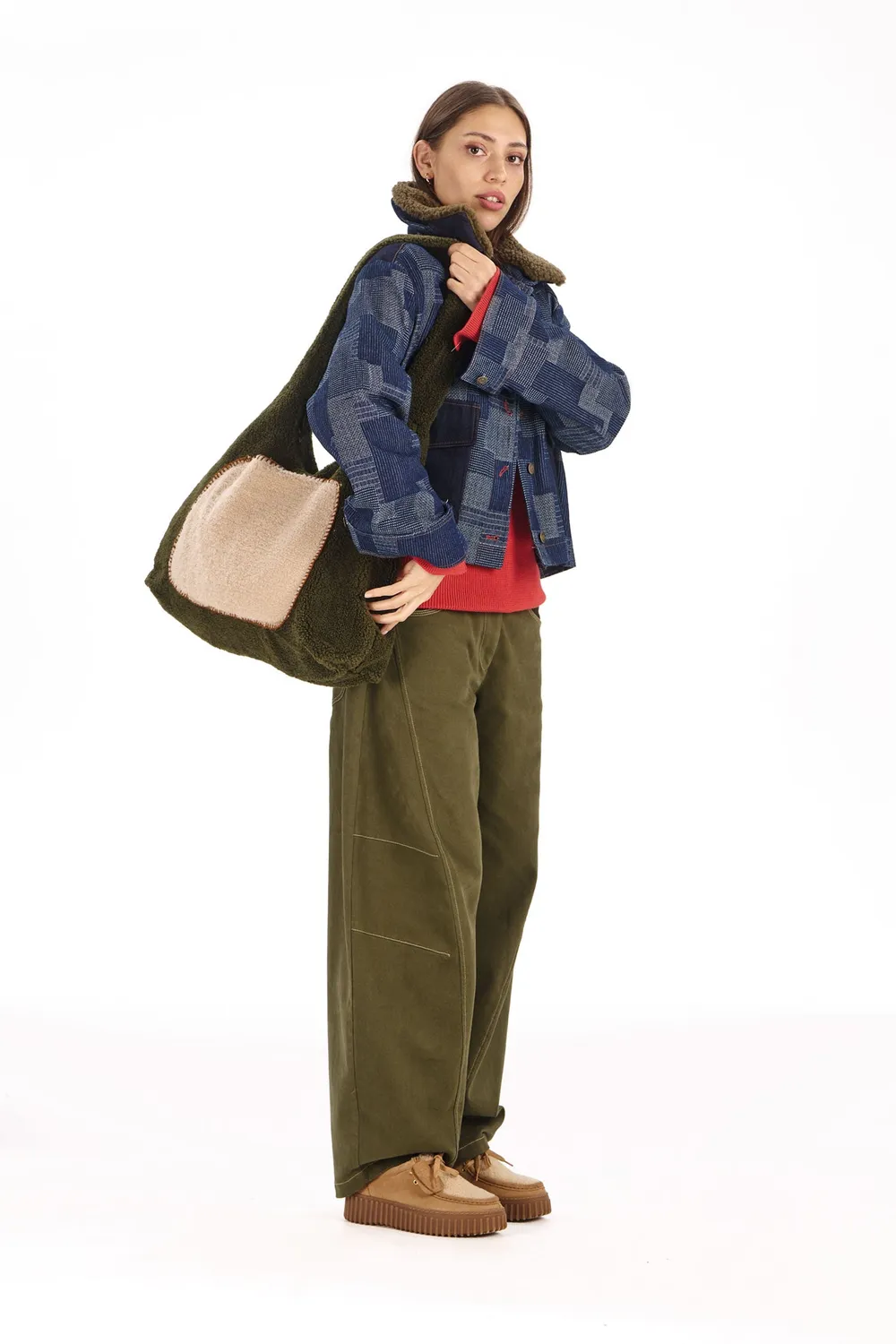 Komodo Amaya Tasche Khaki Fleece recycelt