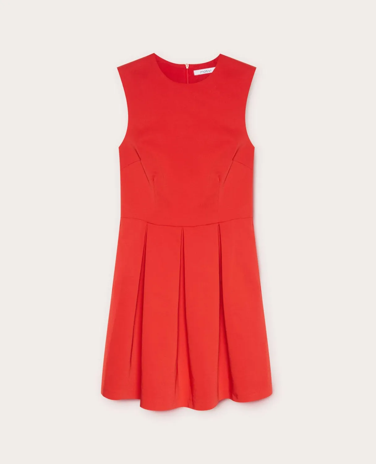 Motivi Kleid kurz mit Faltenrock ärmellos Damen