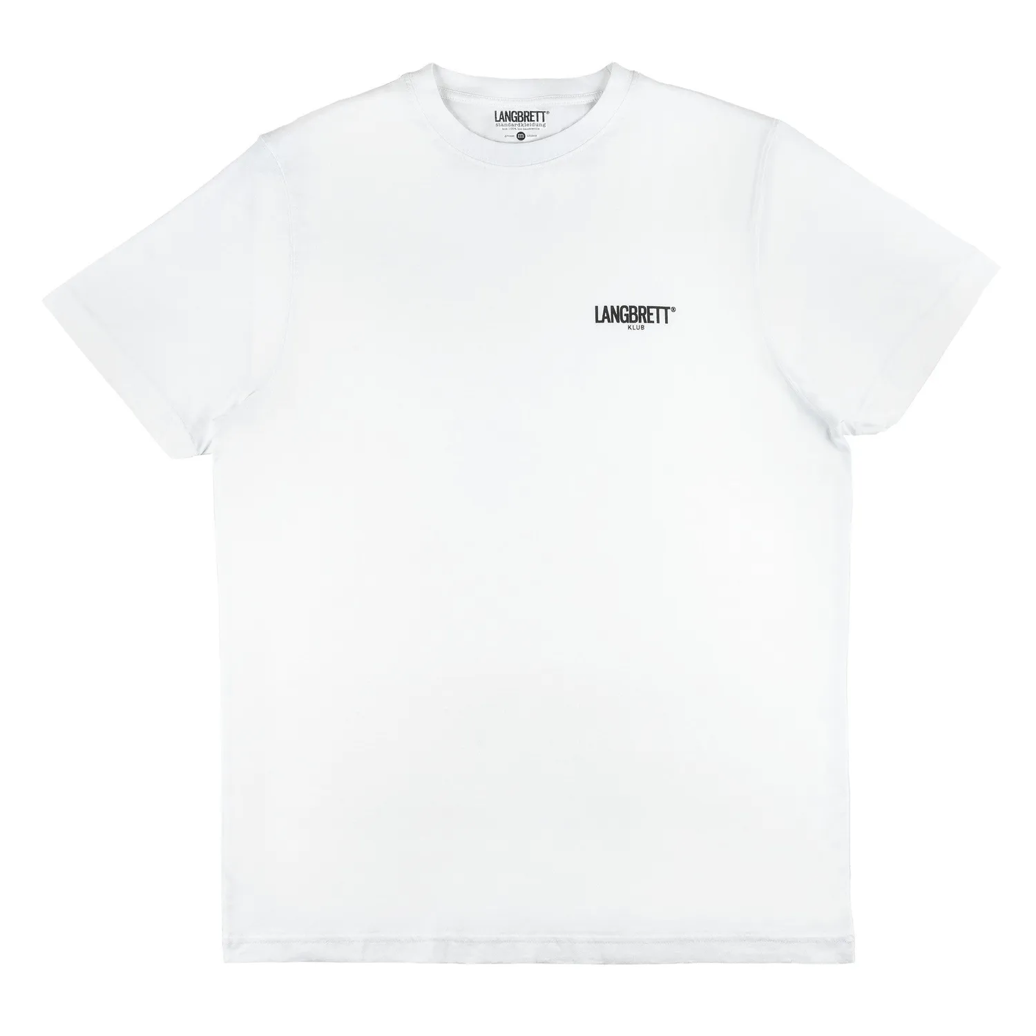 Langbrett HSD Klub Logo T-Shirt weiß Bio-Baumwolle