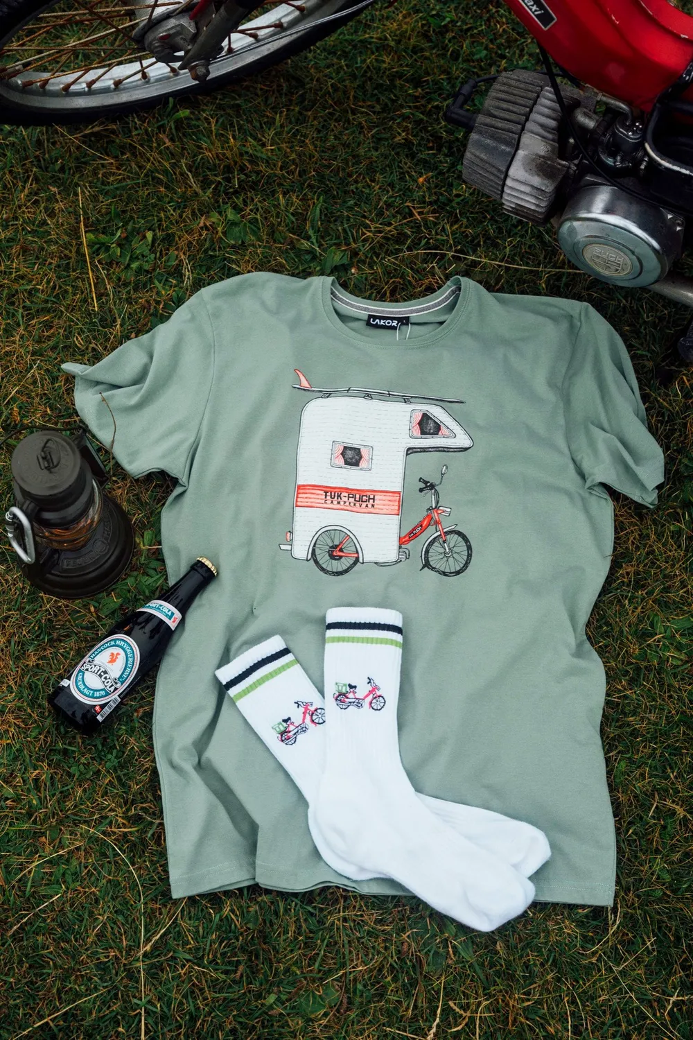 LAKOR Tuk-Puch T-Shirt Green Bay Bio-Baumwolle