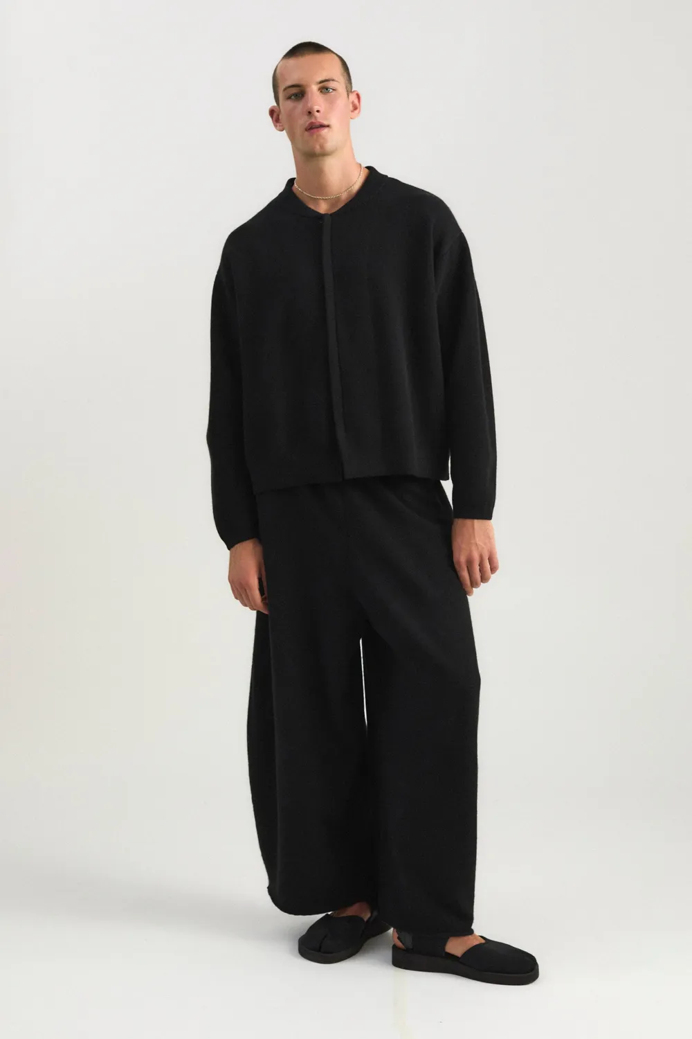 Oyuna Boto Jacke Schwarz Kaschmir Bomberjacke