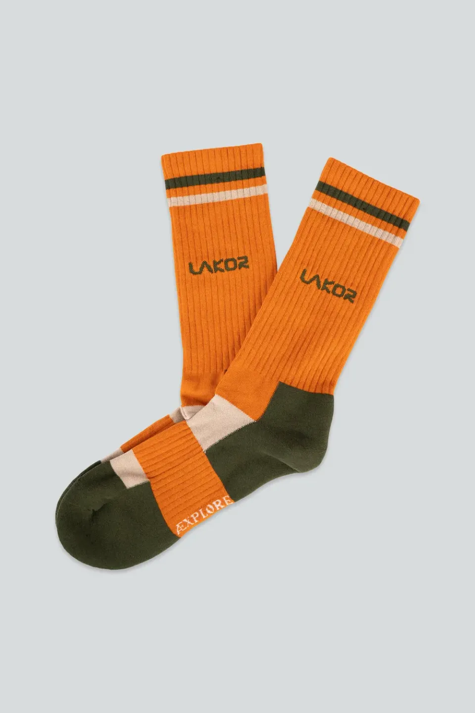 LAKOR Æxplorer Socken Orange Bio-Baumwolle