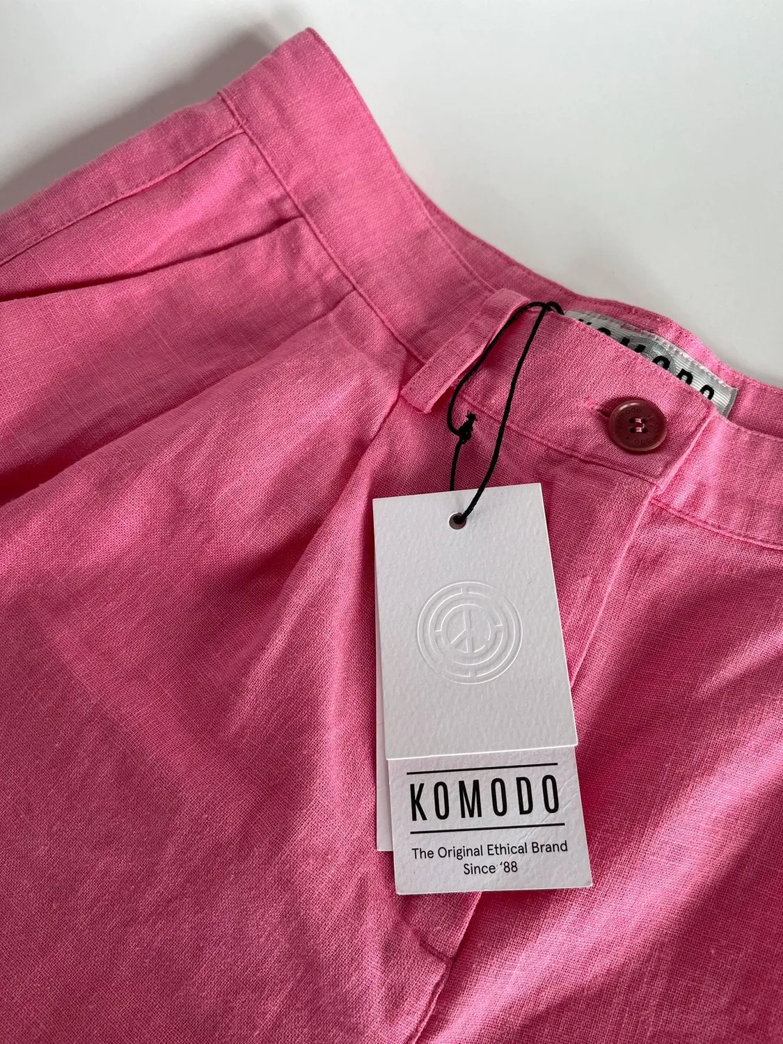 Komodo Lion Hose Pink Leinen Bio-Baumwolle