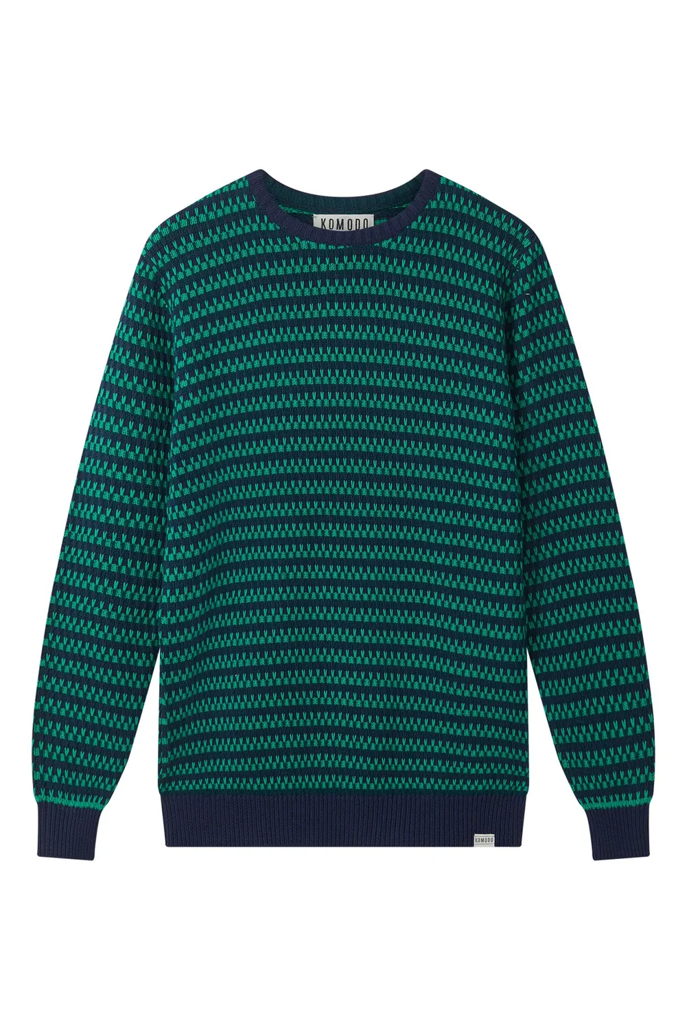 Komodo Kai Strickpullover Herren Navy Bio-Baumwolle