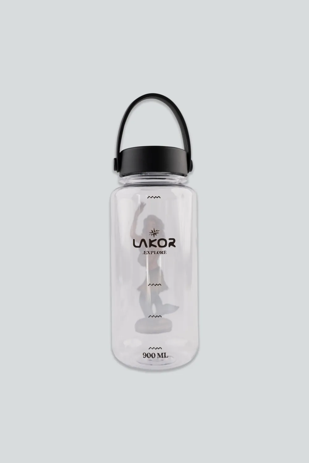 LAKOR Dashboard Hula Bottle Trinkflasche Transparent