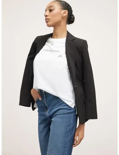 Motivi Spring Summer 24 T-Shirt Boxy Kristallsteine