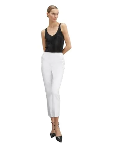 Motivi Kick-Flare-Hose mit Knopfmotiv Damen aus Baumwolle