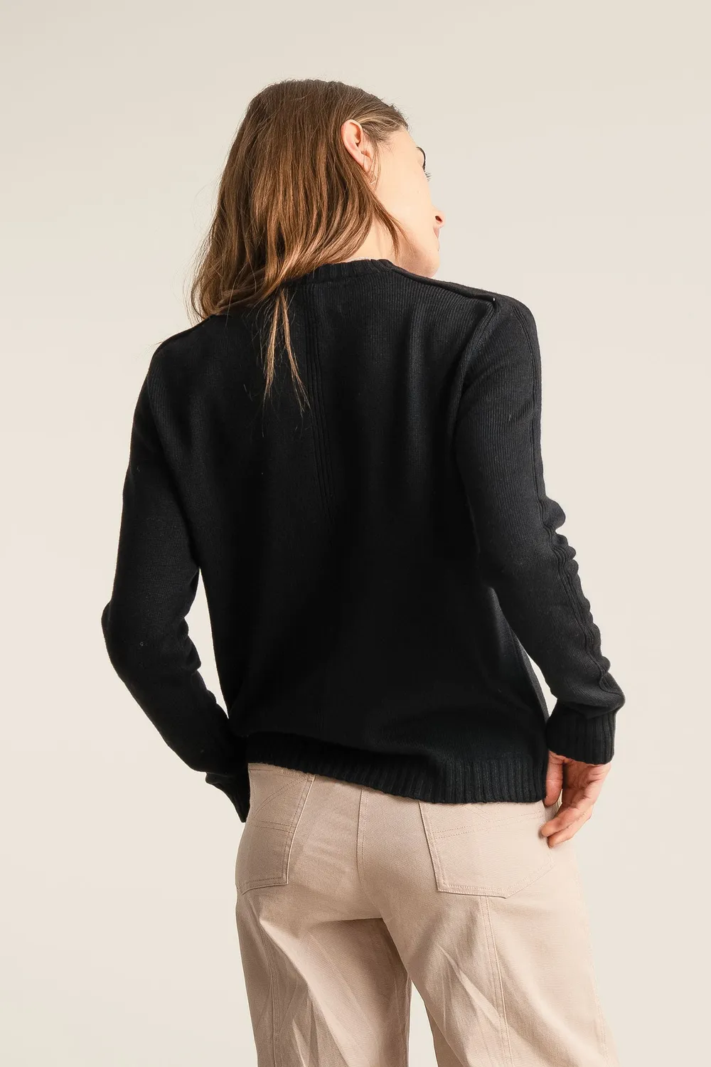 Komodo Alice Pullover Merinowolle Schwarz 44