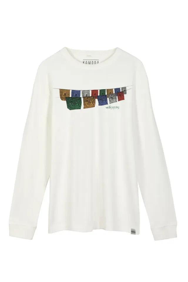 Komodo Hakon Free Tibet T-Shirt Weiß Bio-Baumwolle