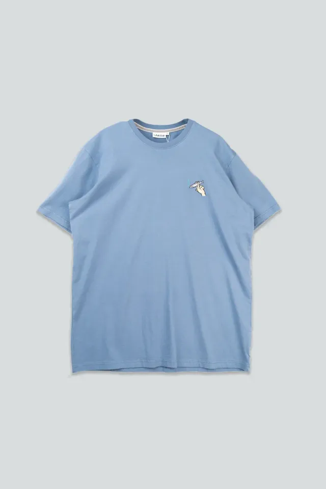 LAKOR Mini Smoking Fish Hand T-Shirt Bering Sea Bio-Baumwolle