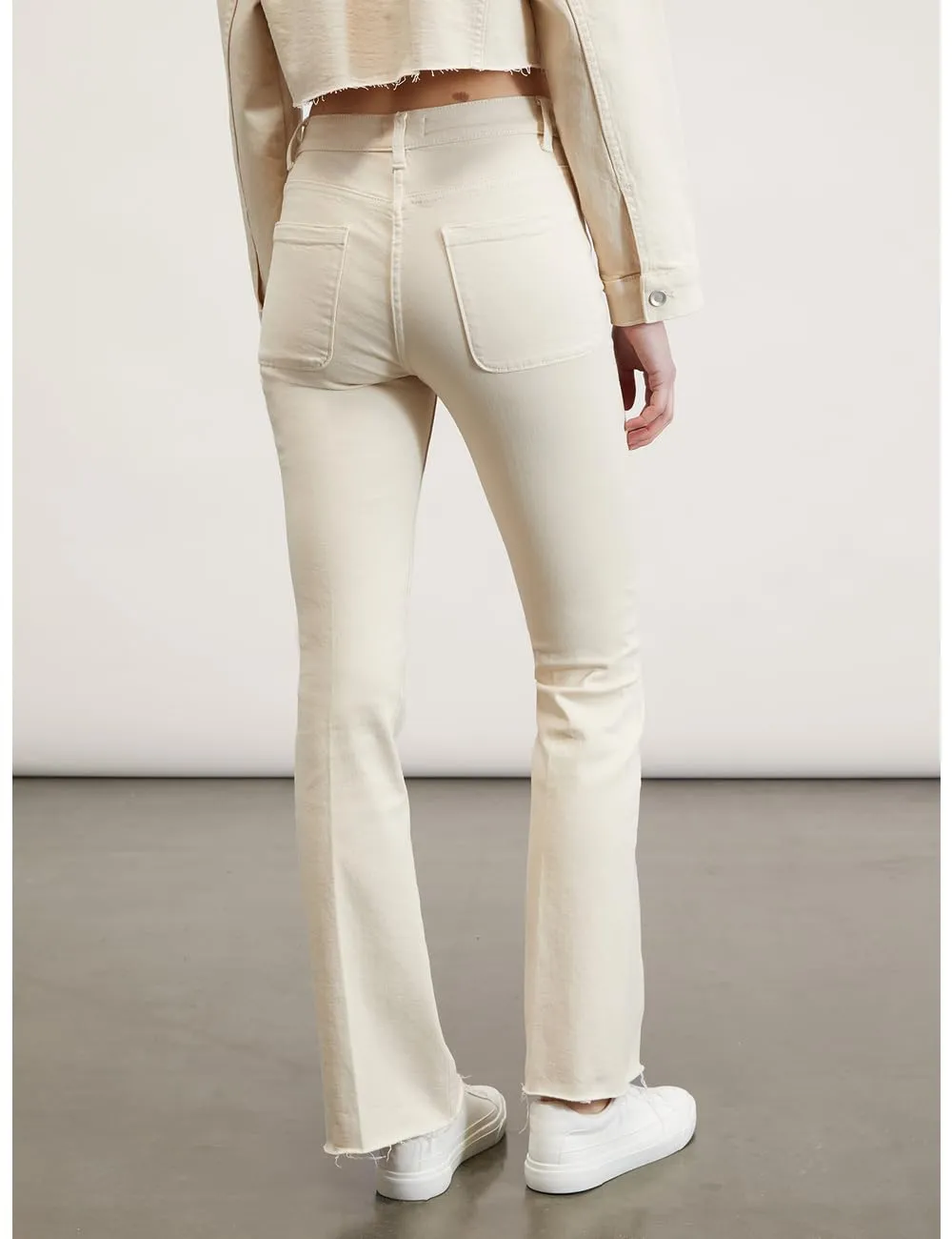 Motivi Flare-Hose Stretch Fransensaum Bügelfalte