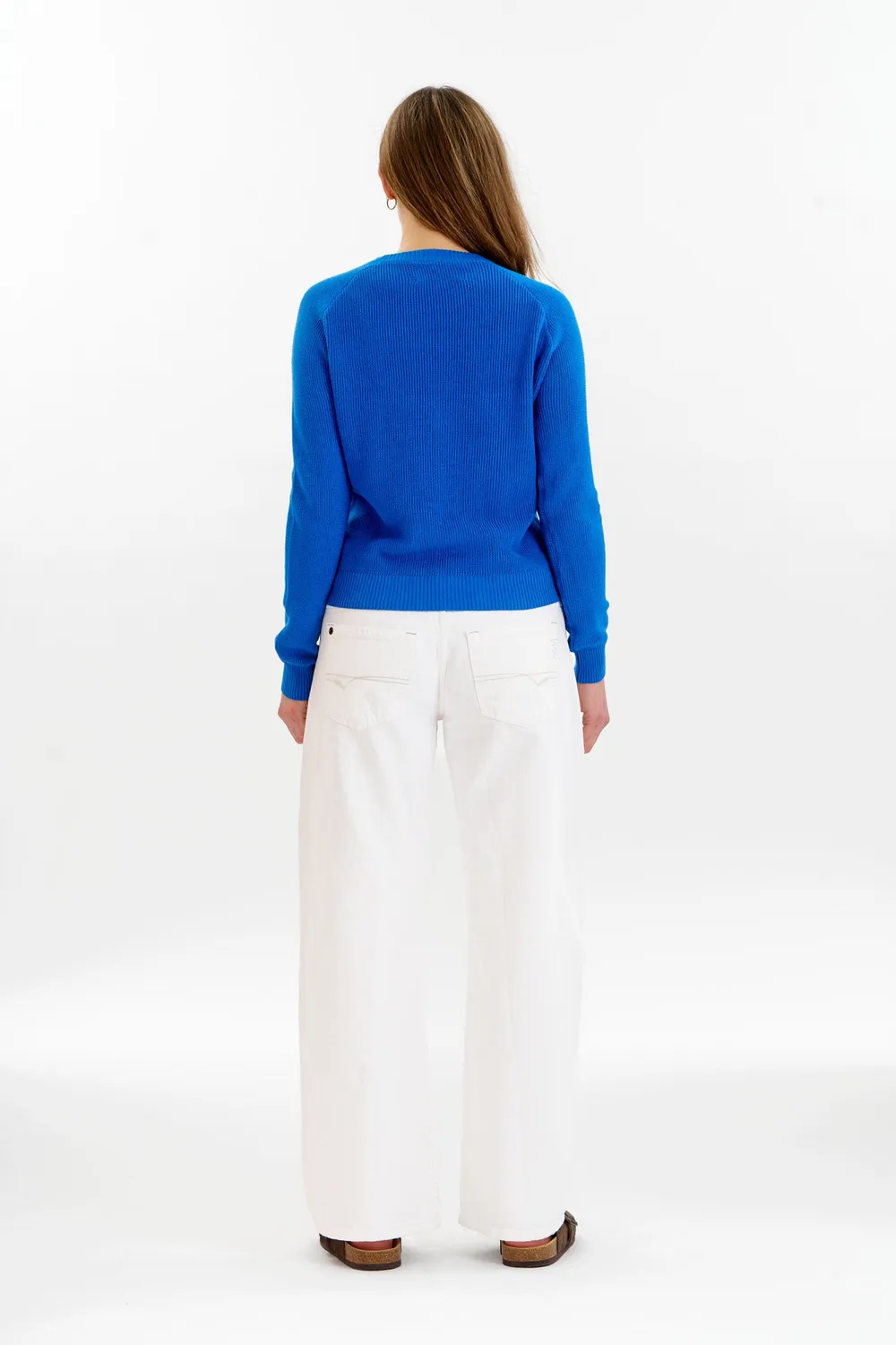 KOMODO FOG Pullover Blau Bio-Baumwolle Damen