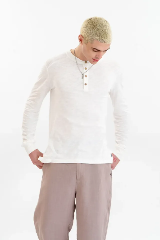 Komodo Arlo Top T-Shirt Weiß Bio-Baumwolle locker