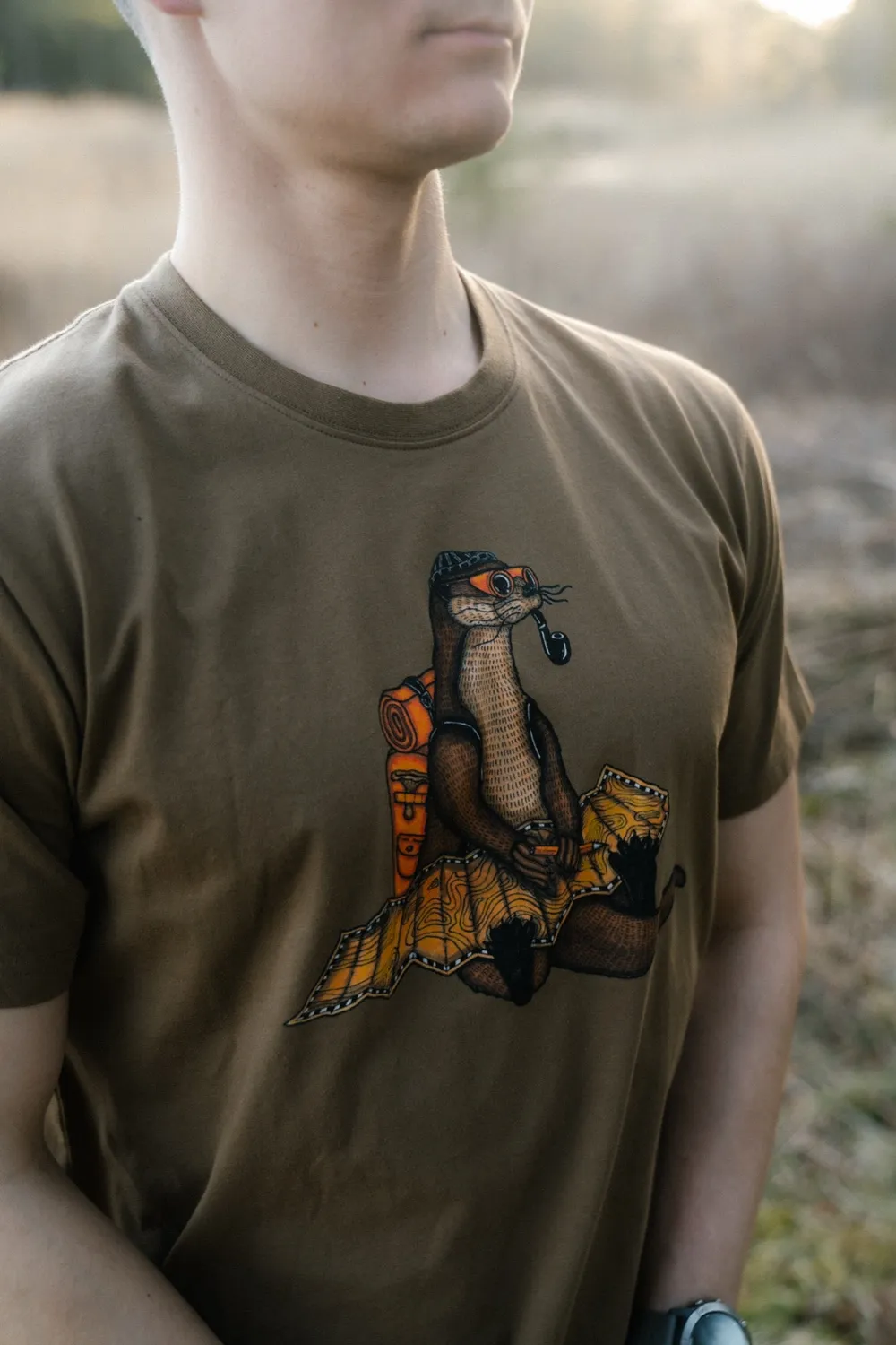 LAKOR The Otter Way T-Shirt Kangaroo Bio-Baumwolle