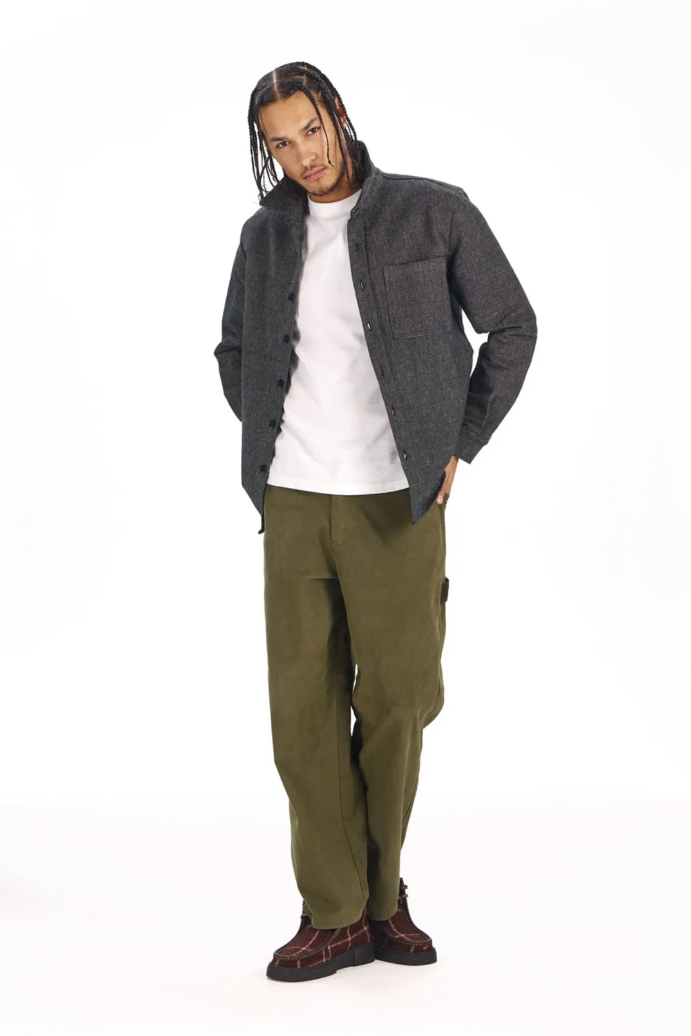 KOMODO THEO Arbeitshose Khaki Bio-Baumwolle Herren
