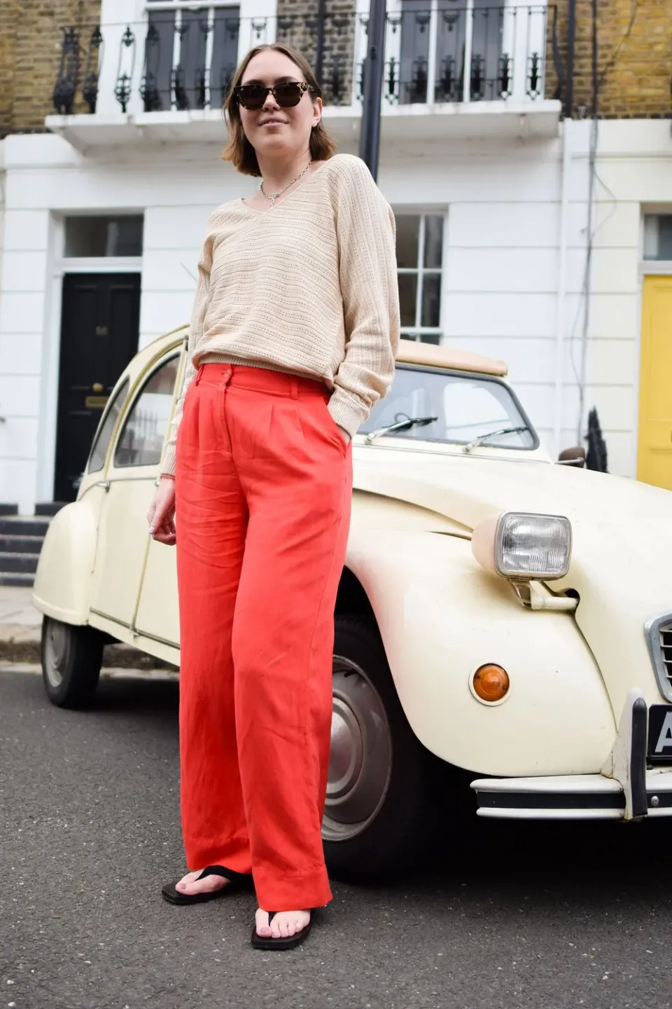 KOMODO LION Hose koralle Wide Leg Tencel