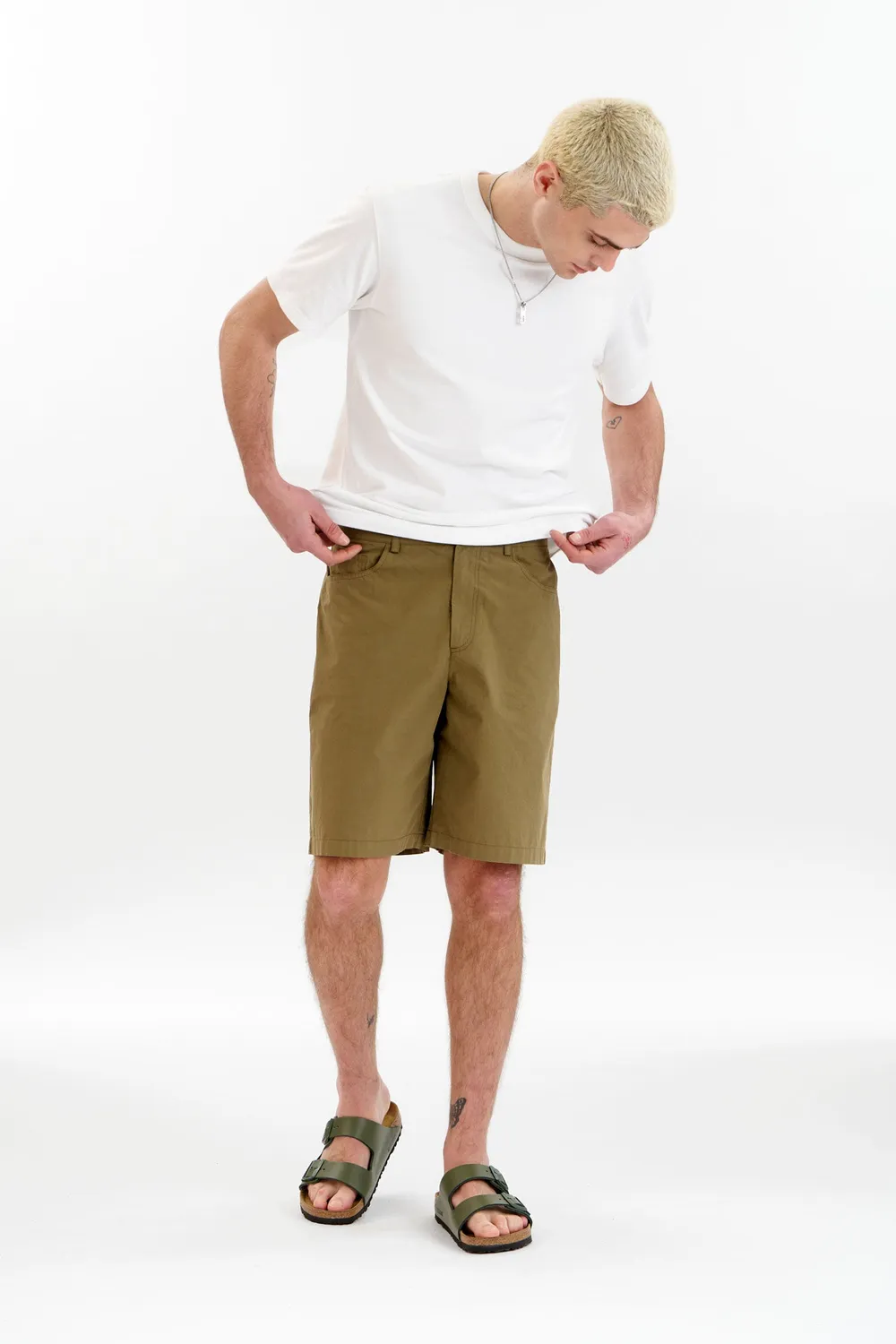 KOMODO JAMBO Shorts Olive Bio-Poplin